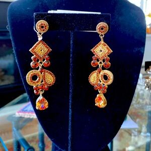 One of a kind pieced earrings